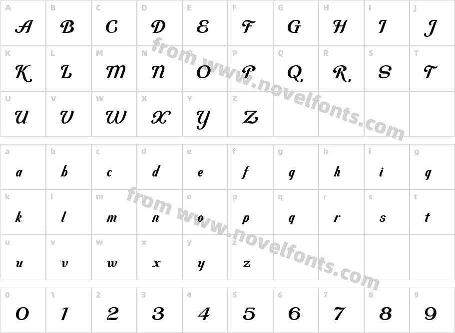 LHF LabelleCharacter Map