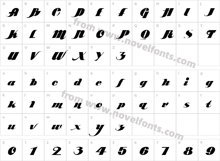 LHF Poster ScriptCharacter Map