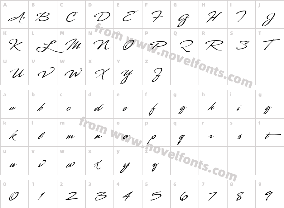 LHF Sofia ScriptCharacter Map