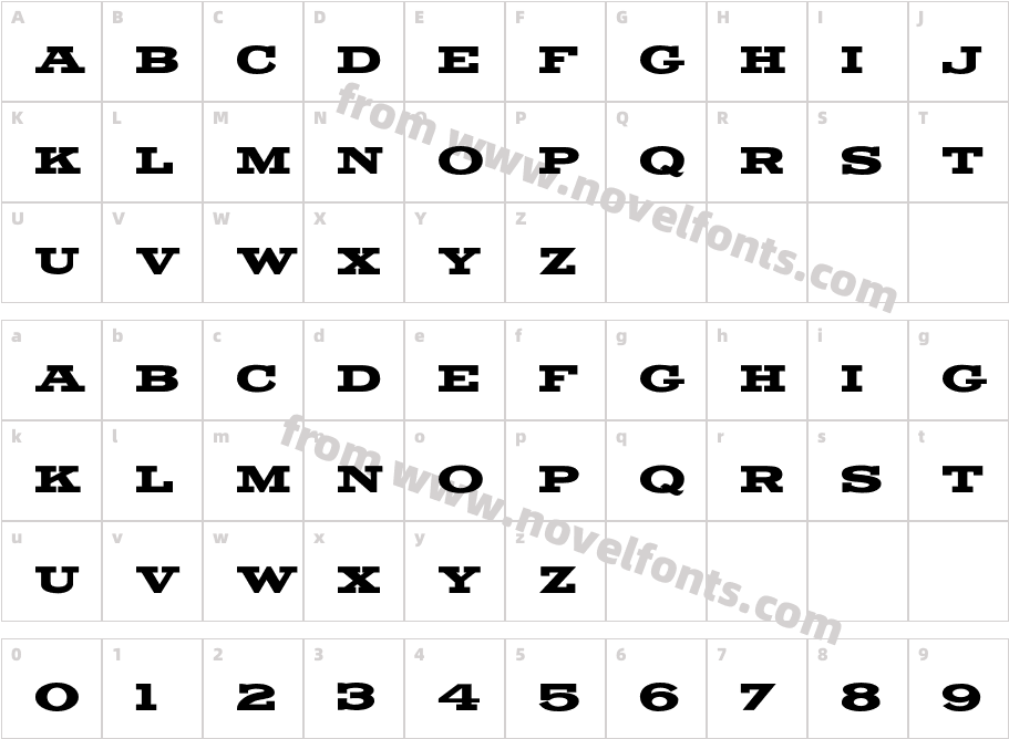 LHFMikesBlockCharacter Map