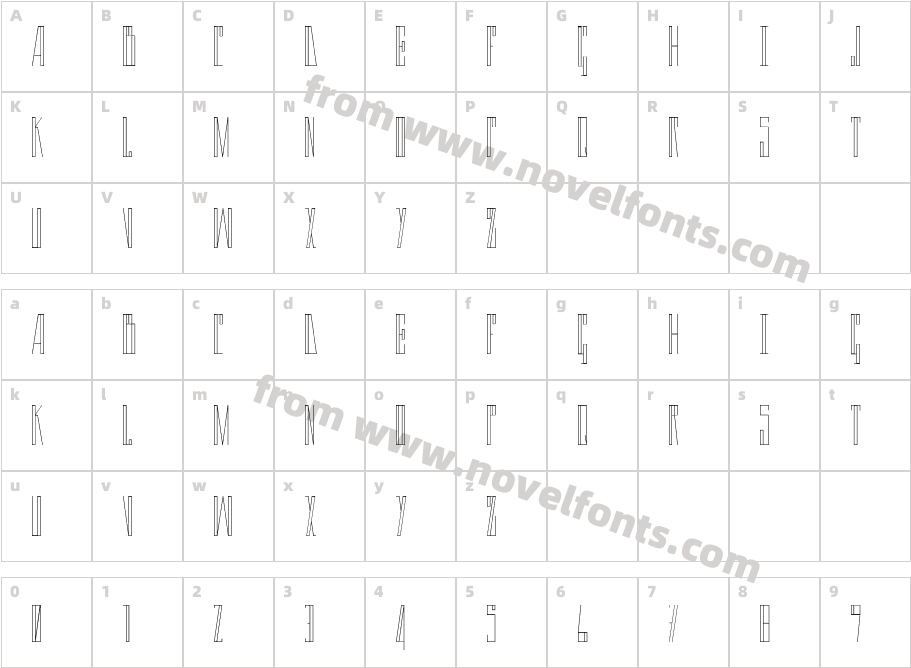 LIONECharacter Map