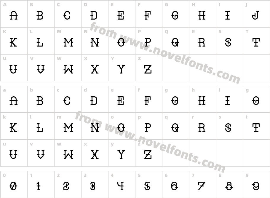 LIQUORCharacter Map