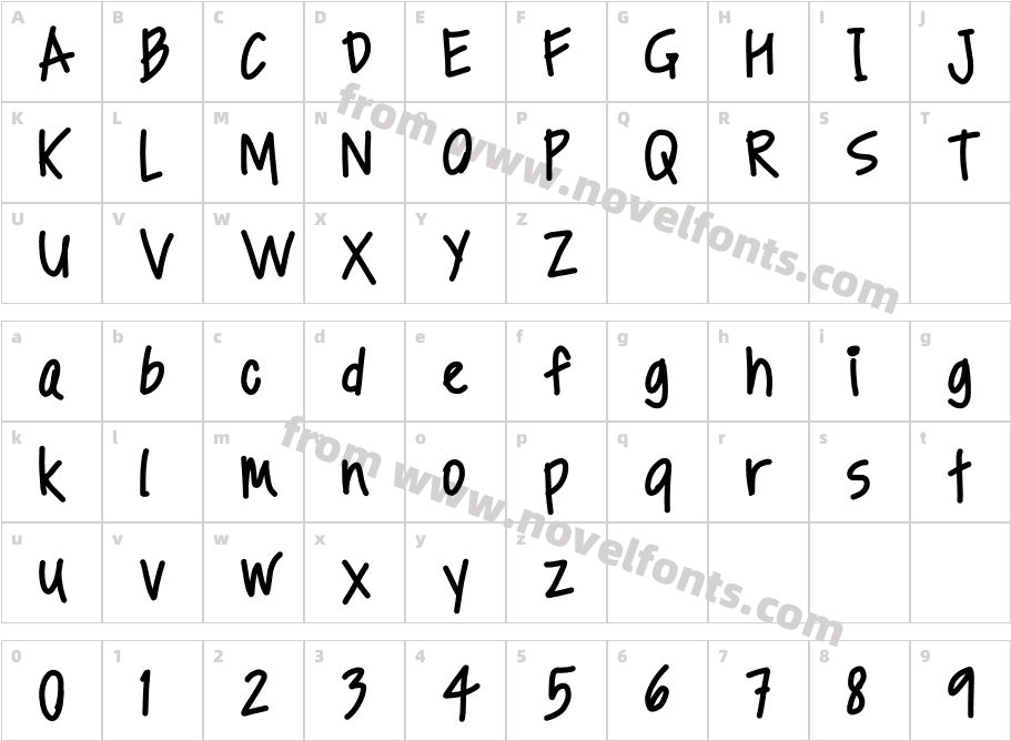 LJ Studios MFJHCharacter Map