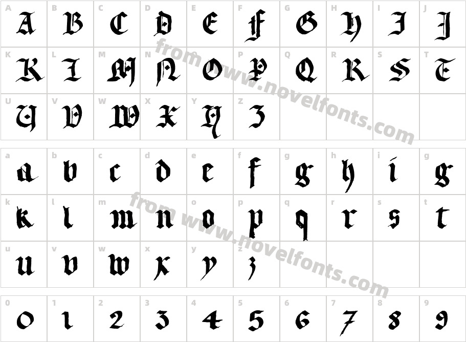 LLTextur  RegularCharacter Map