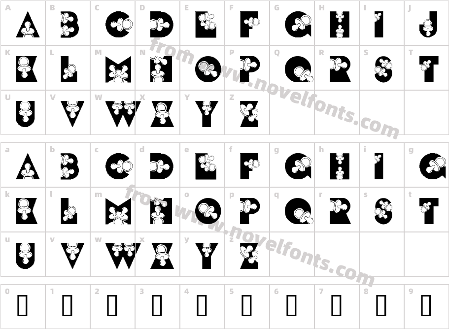 LMS Binky BabyCharacter Map