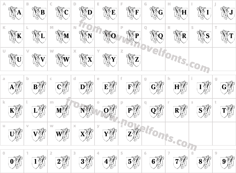 LMS Family CrestCharacter Map