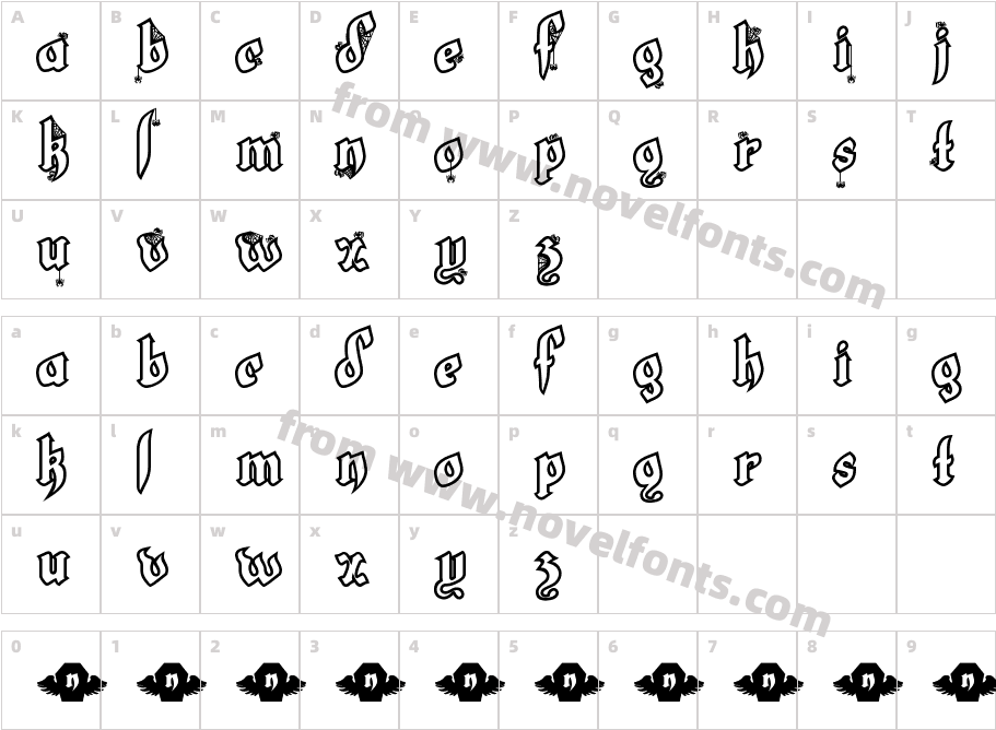 LT White FangCharacter Map