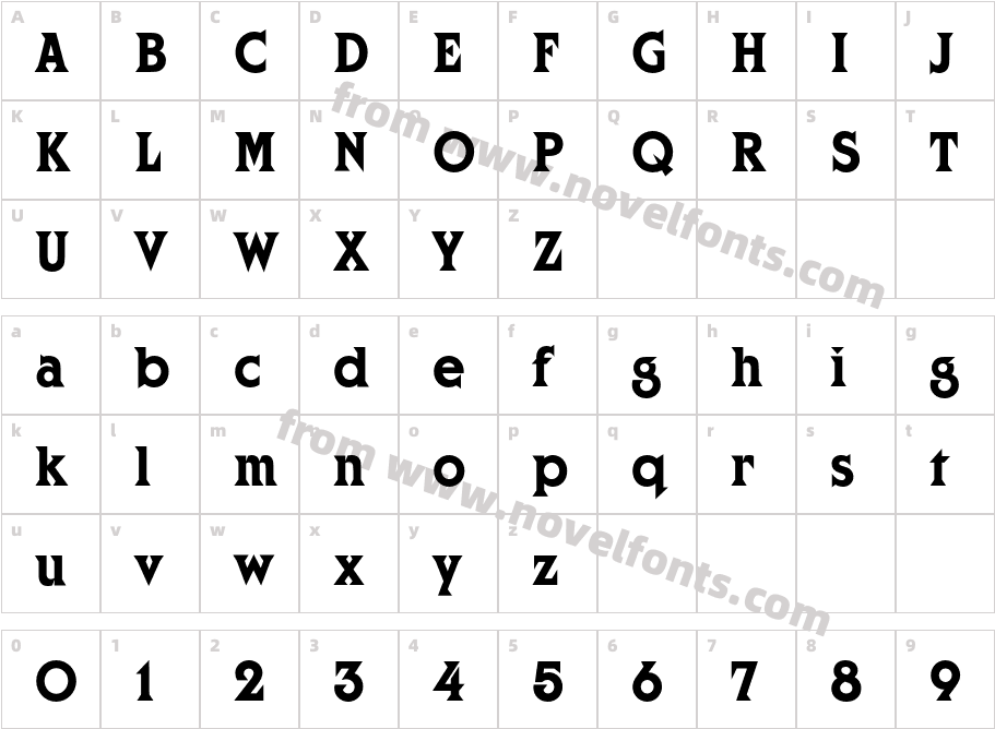 CortezEFCharacter Map