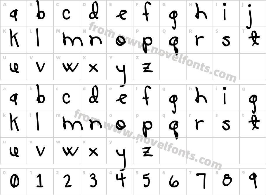 LUCY-LU, TOOCharacter Map