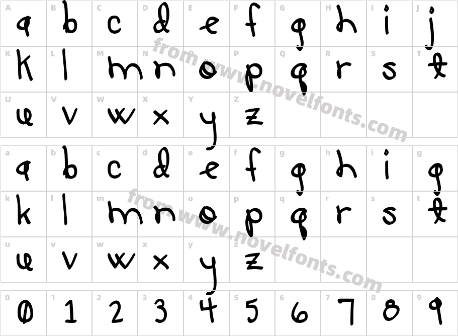 LUCY-LUCharacter Map