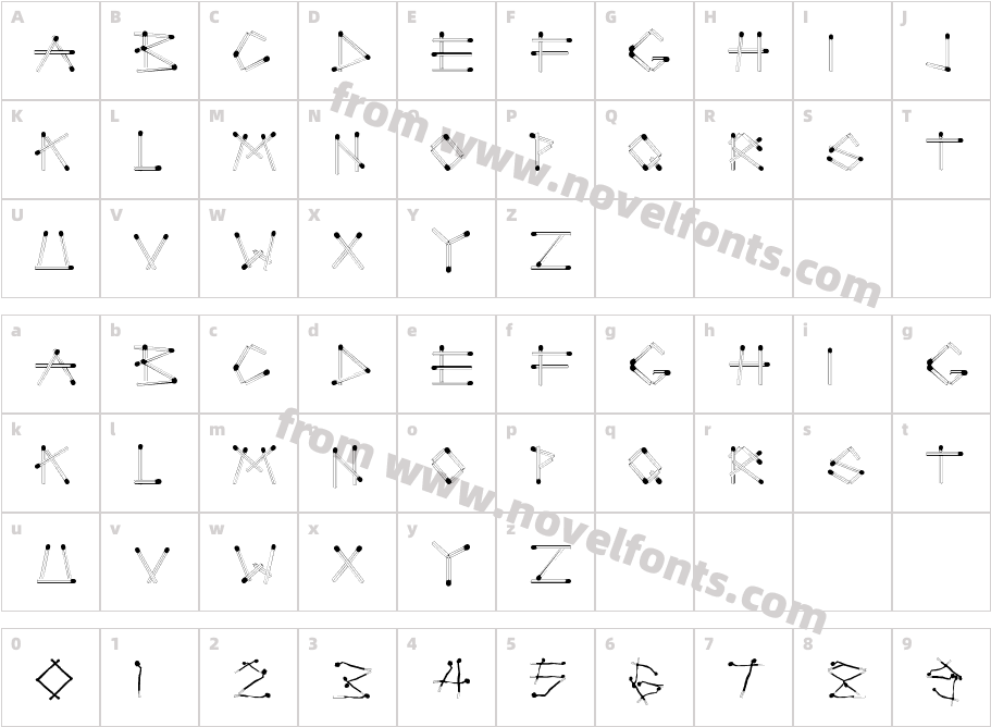 LUSIVERS. NLCharacter Map