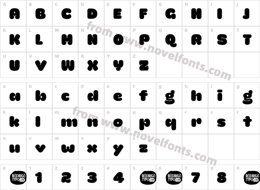 LaMonaPro-RegularCharacter Map