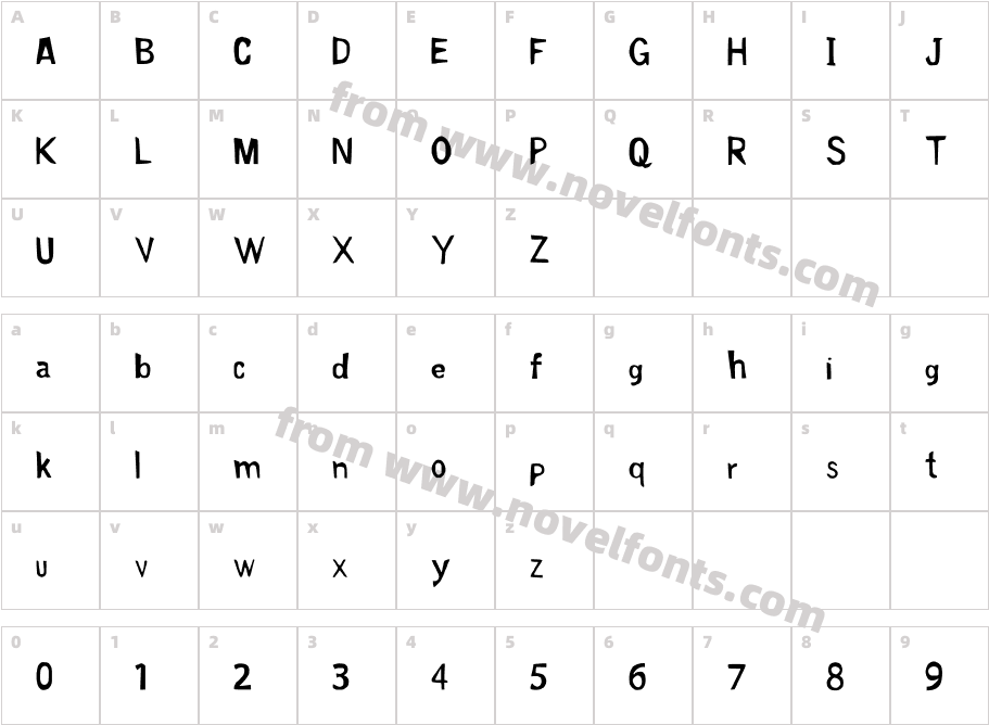 Lacandazo_DMA4 MediumCharacter Map