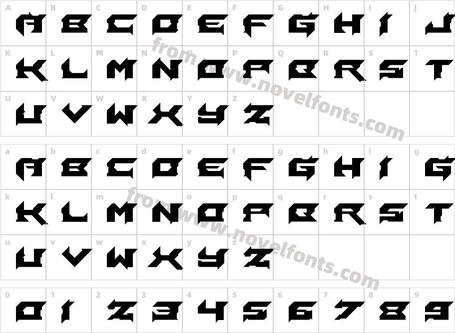 LacerationCharacter Map