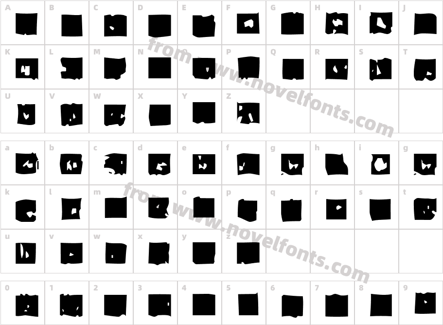 Lacerba BoldItalicCharacter Map