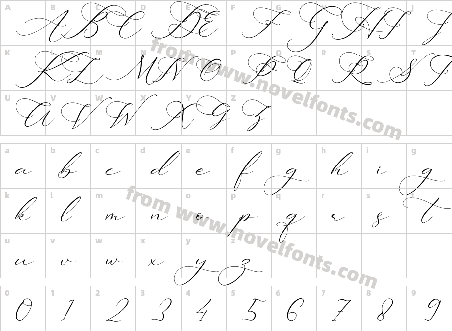 LadydayCharacter Map