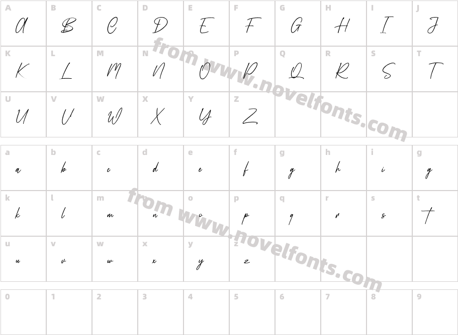 Lafoyettes Free RegularCharacter Map