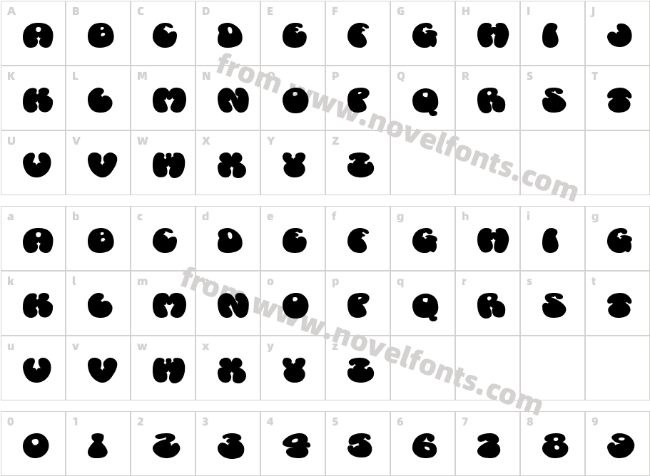 CosmoscandyCharacter Map