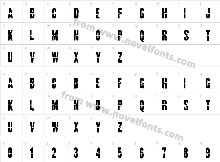 Land Speed RecordCharacter Map