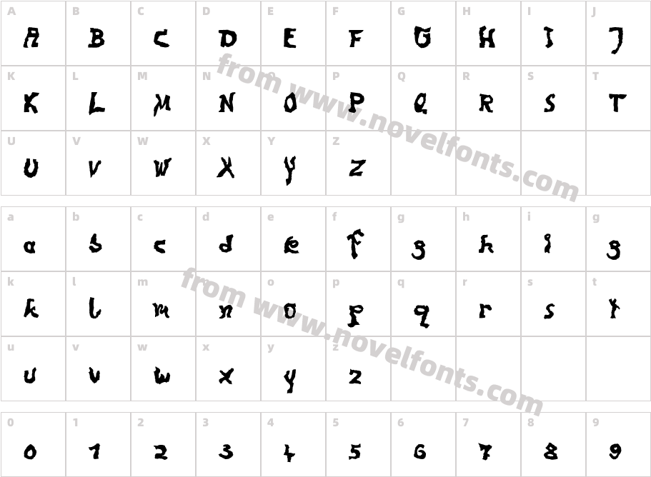 LariviereCharacter Map