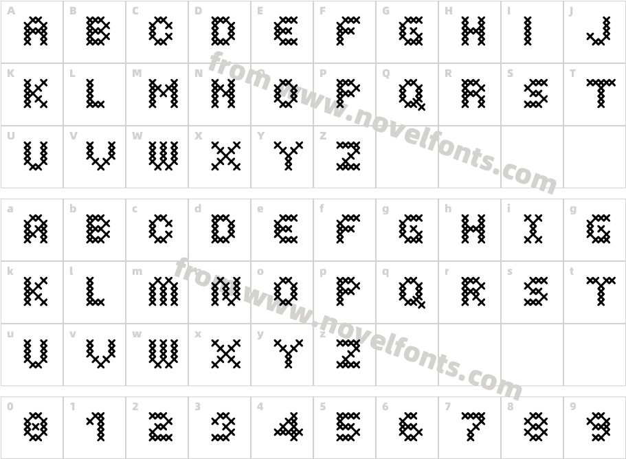 Costura RgCharacter Map