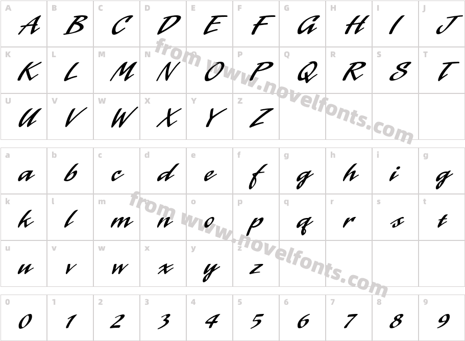 Laser ICG AltCharacter Map