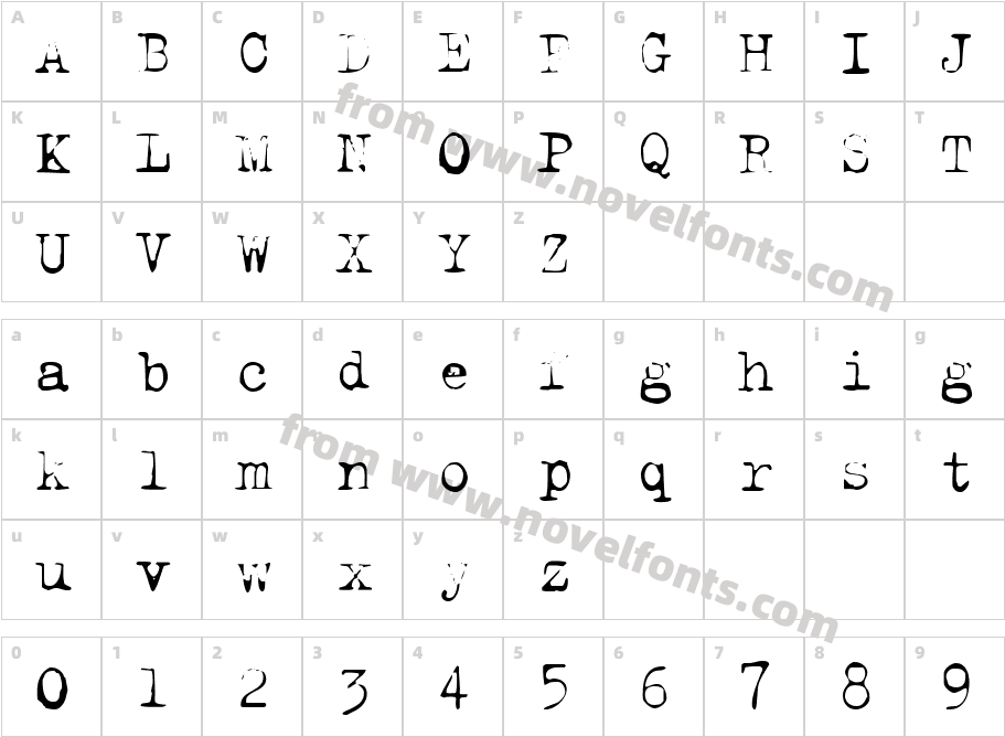 Last Words ThinCharacter Map