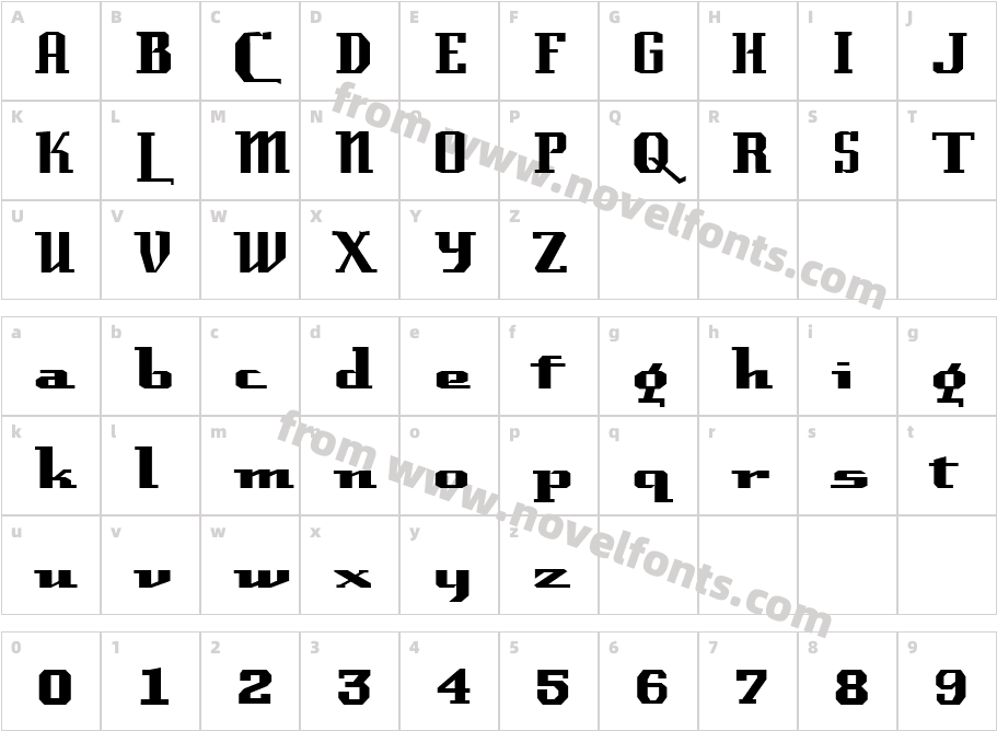 LaundretteCharacter Map