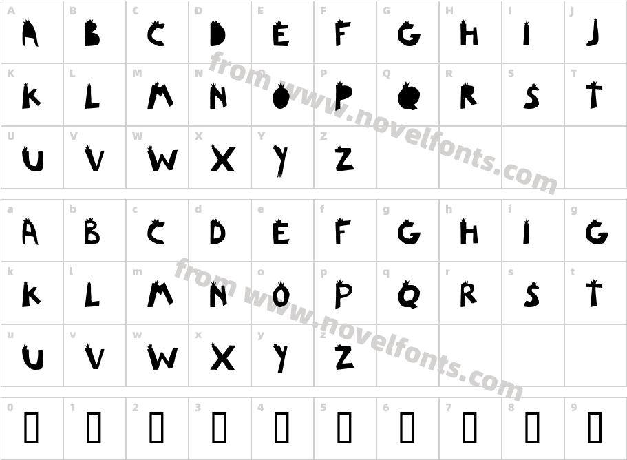 Le JoelCharacter Map