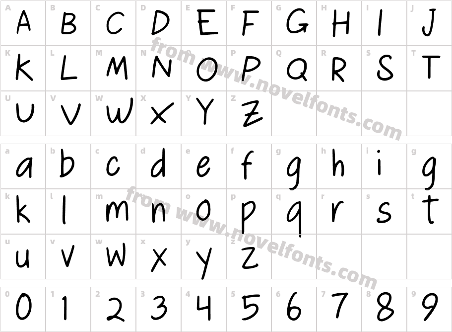 Le LissageCharacter Map