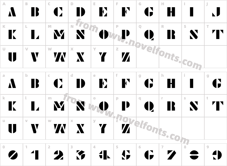 Le PochoirCharacter Map