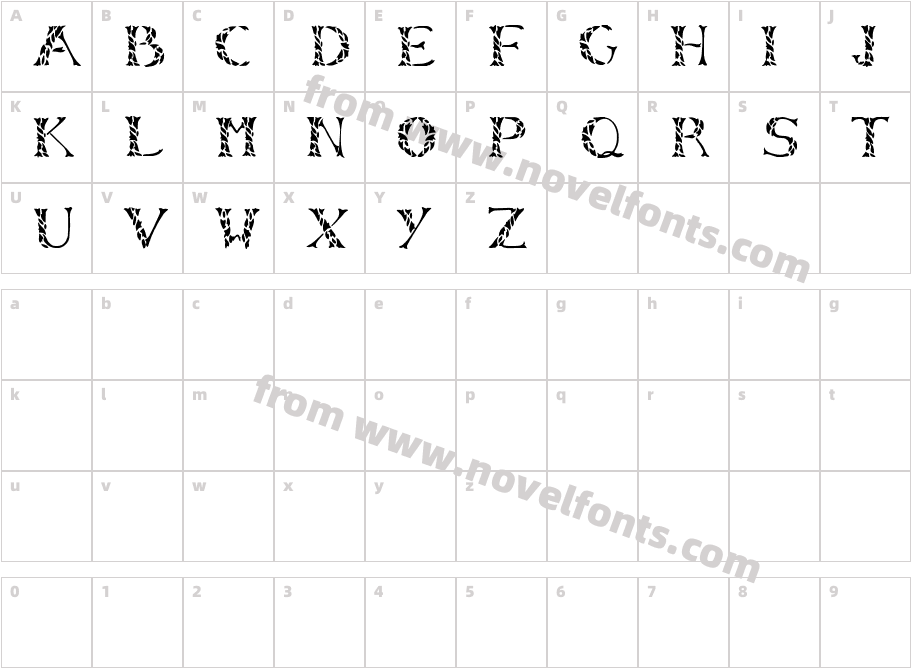 LeafyStencilCharacter Map