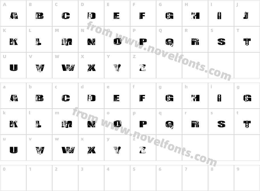 LeatherV2 RegularCharacter Map