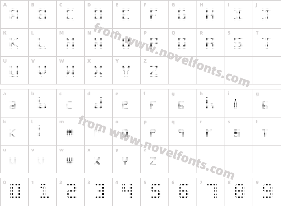 Led BusCharacter Map