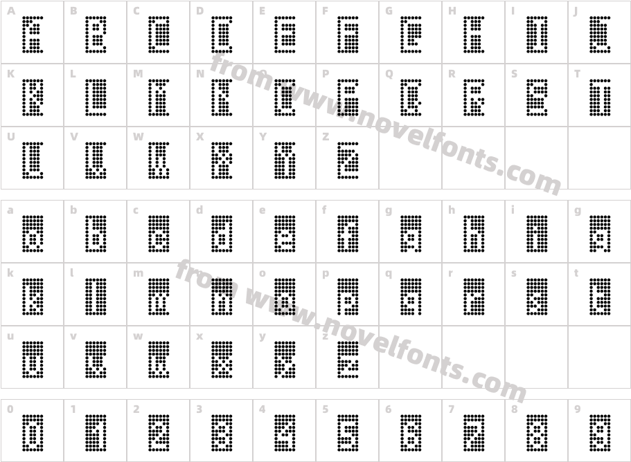 Led Panel Station OffCharacter Map