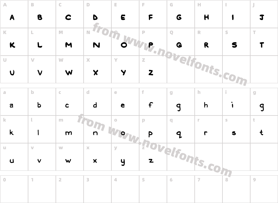 LednarCharacter Map