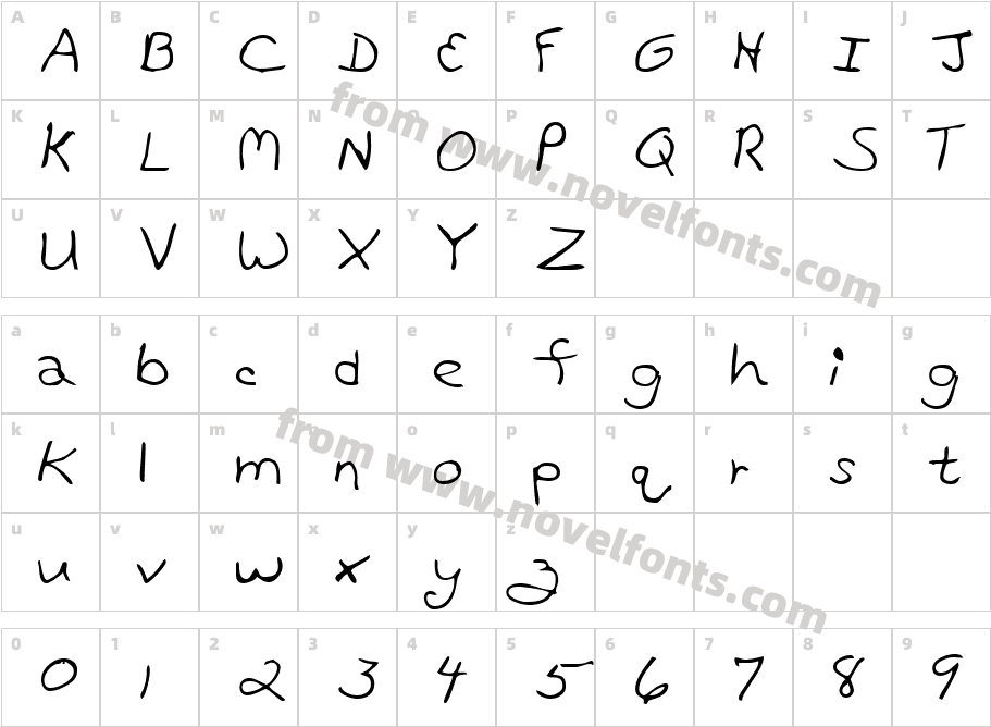 LeesHand-PlainCharacter Map