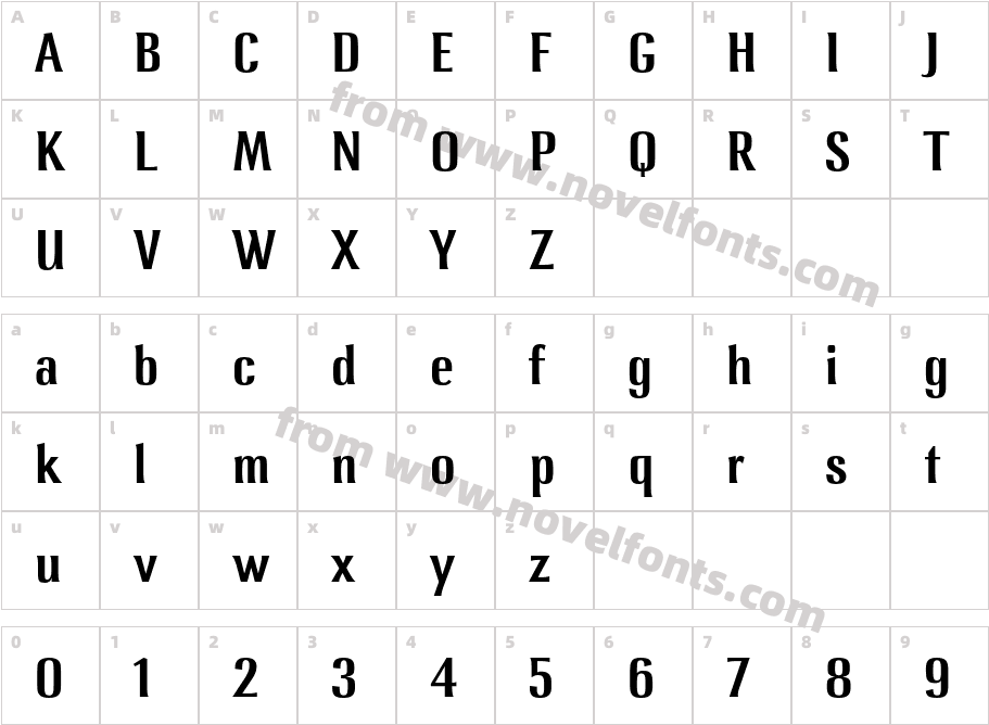 LennoxITC-MediumCharacter Map