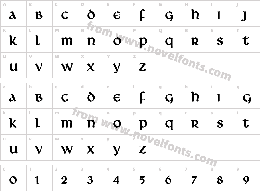 Leo BoldCharacter Map