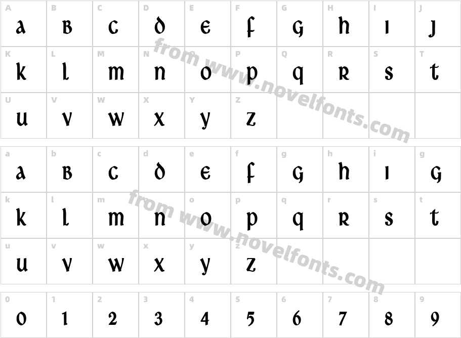 Leo Thin BoldCharacter Map