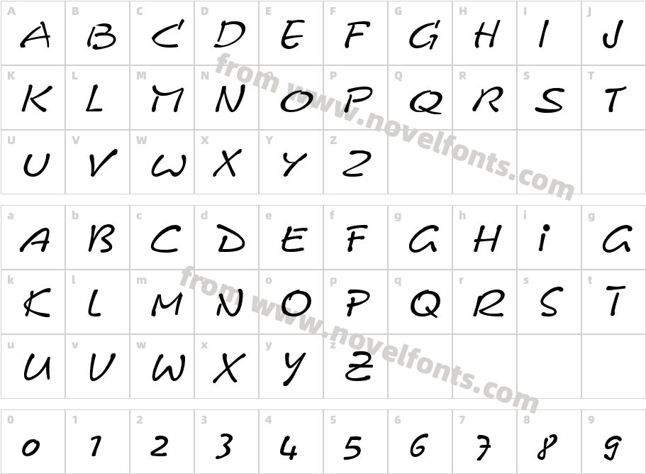 Leobelix-RegularCharacter Map