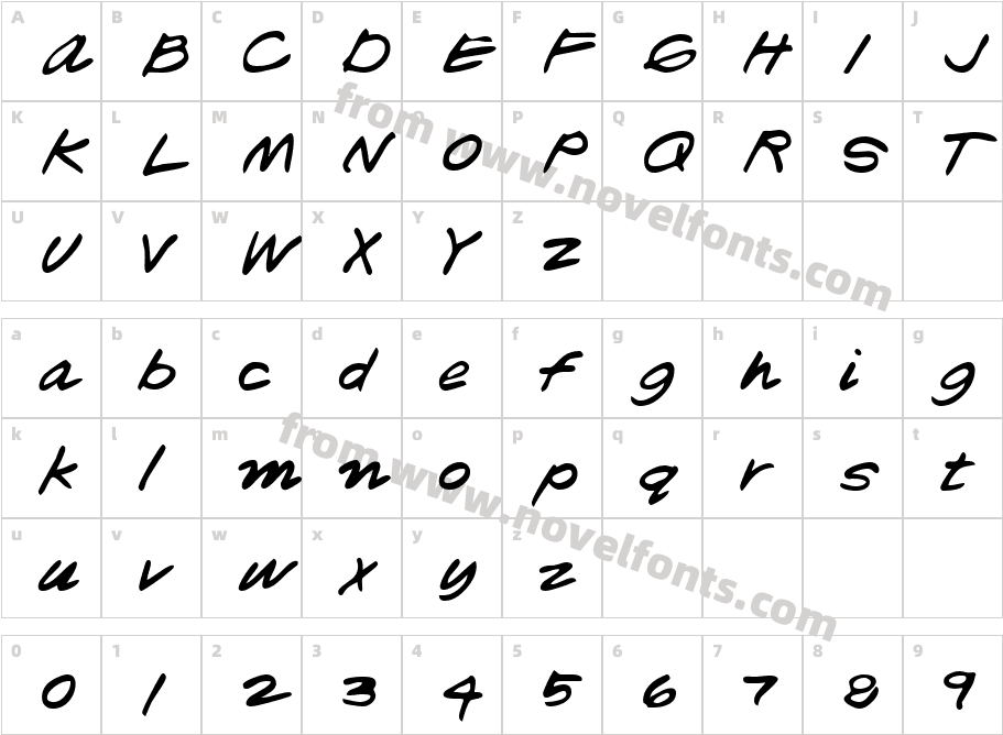 LesleysHand-PlainCharacter Map