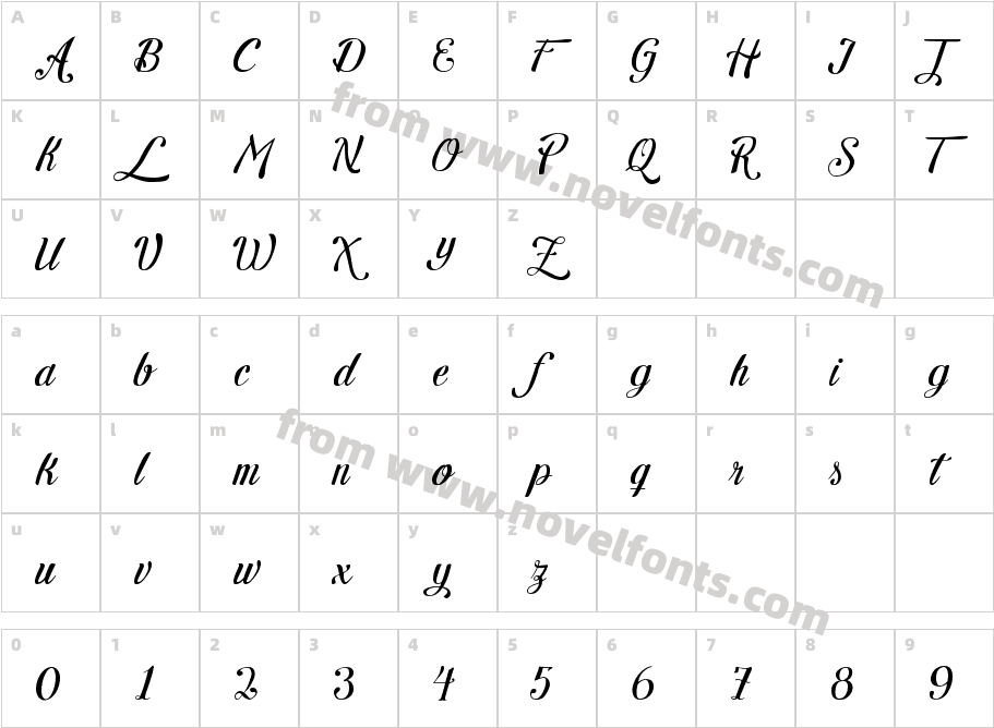 Letra Hipster - Personal UseCharacter Map