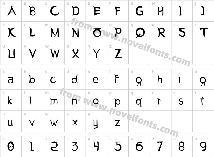 Letter SseungiCharacter Map