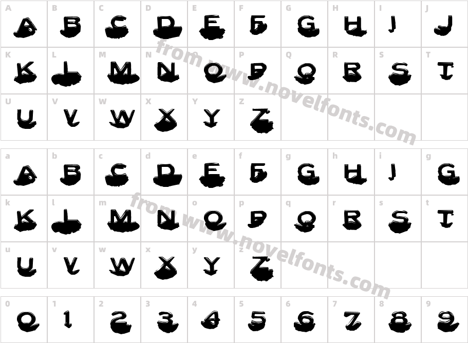 LetterSetC-RegularCharacter Map