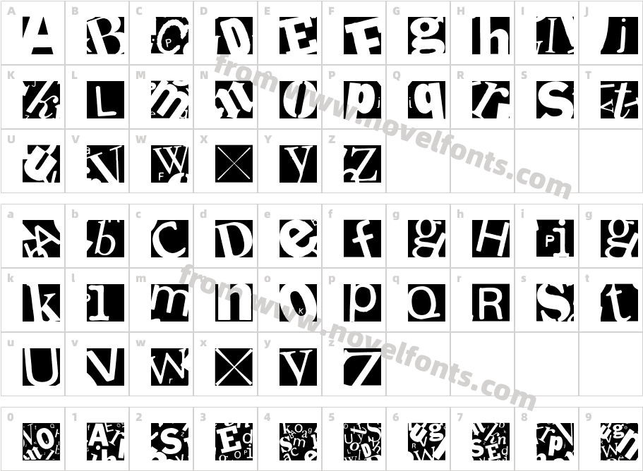 LetterSoupMainzCharacter Map