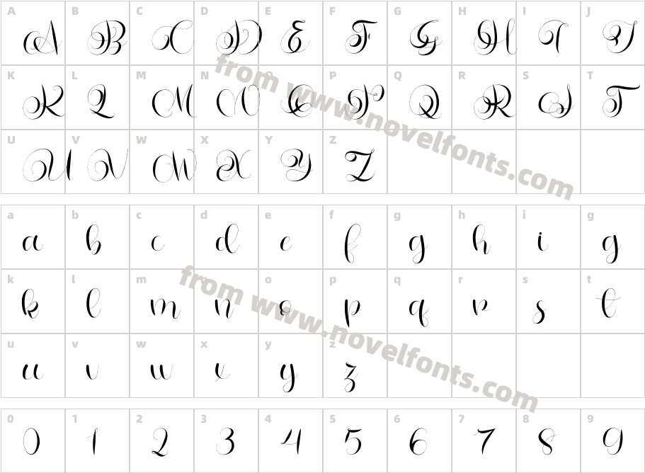 Letterhear Personal UseCharacter Map