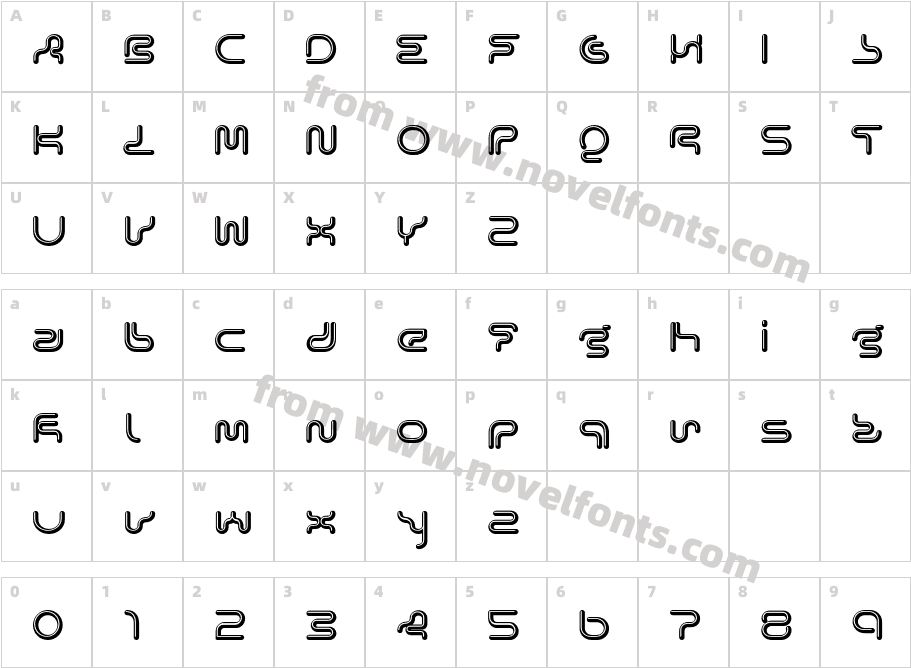 LexigraphACharacter Map