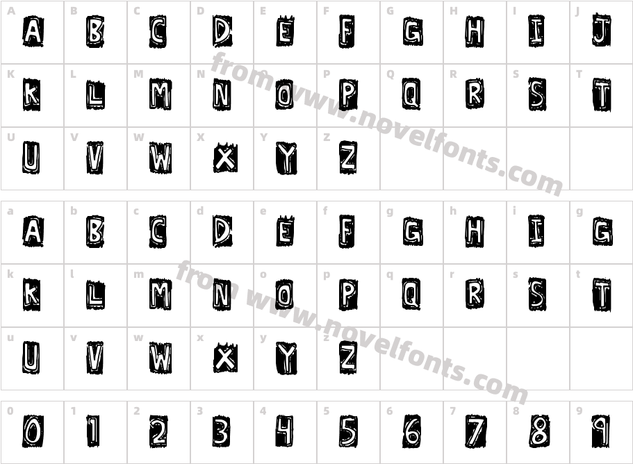 LexographerCharacter Map