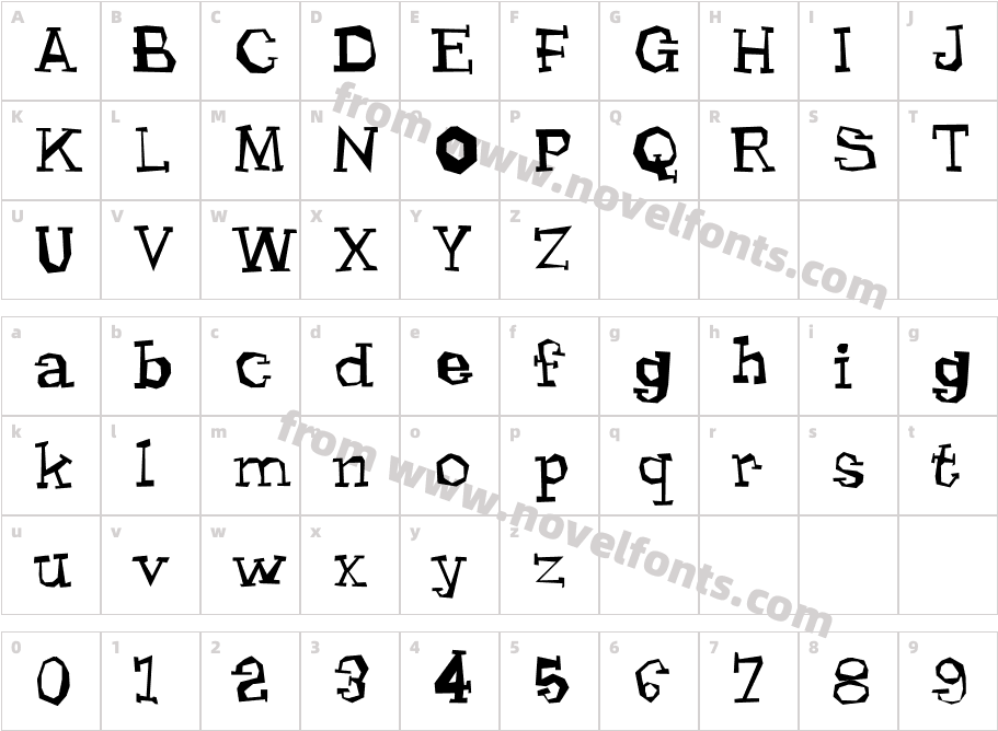 LhyrmaCharacter Map